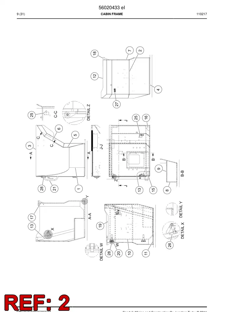 02721370 027 213 70 Plate - Sandvik Technical Drawing