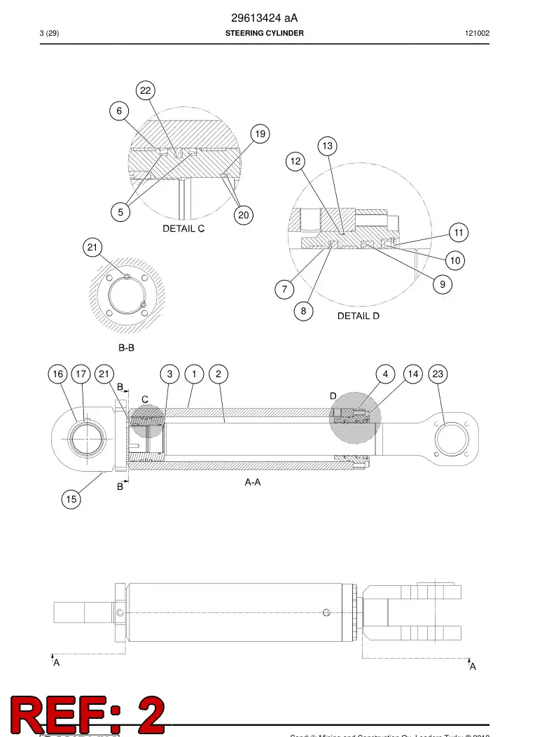 02723940 027 239 40 PISTON rod - Sandvik Technical Drawing