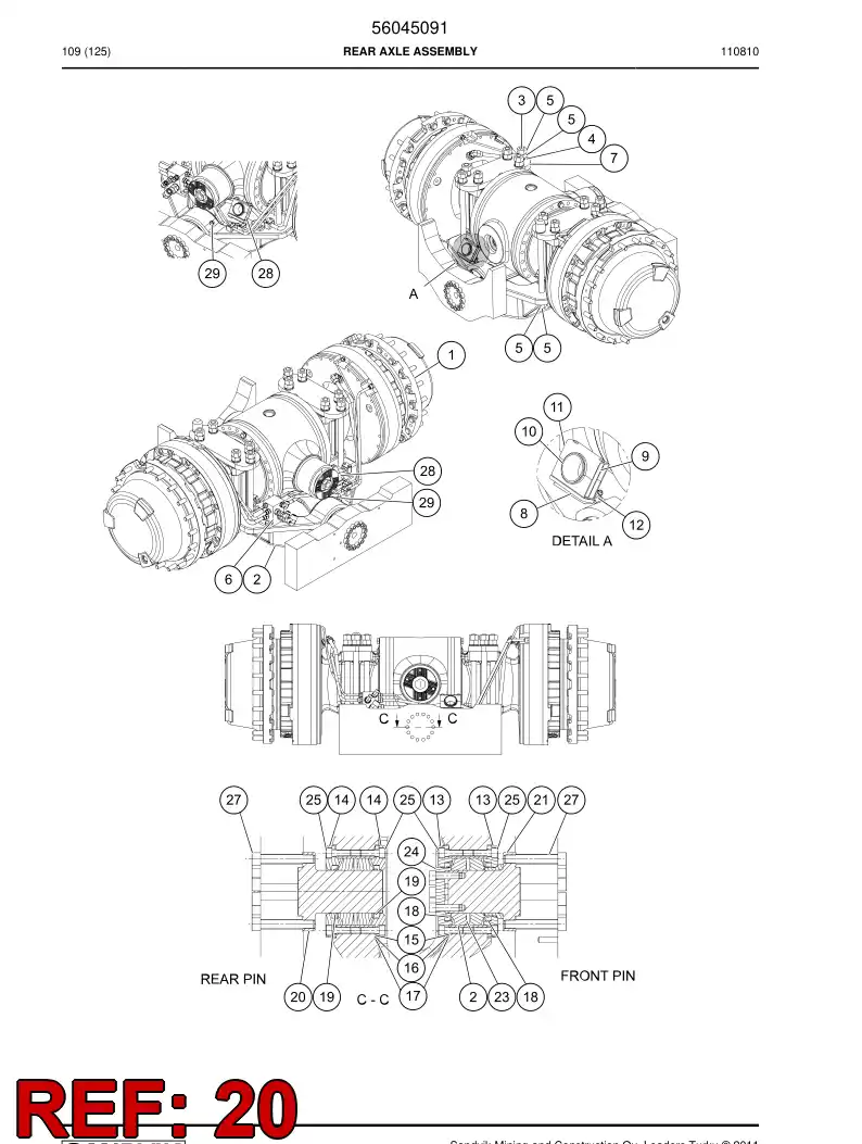 02724080 027 240 80 Clevis pin - Sandvik Technical Drawing