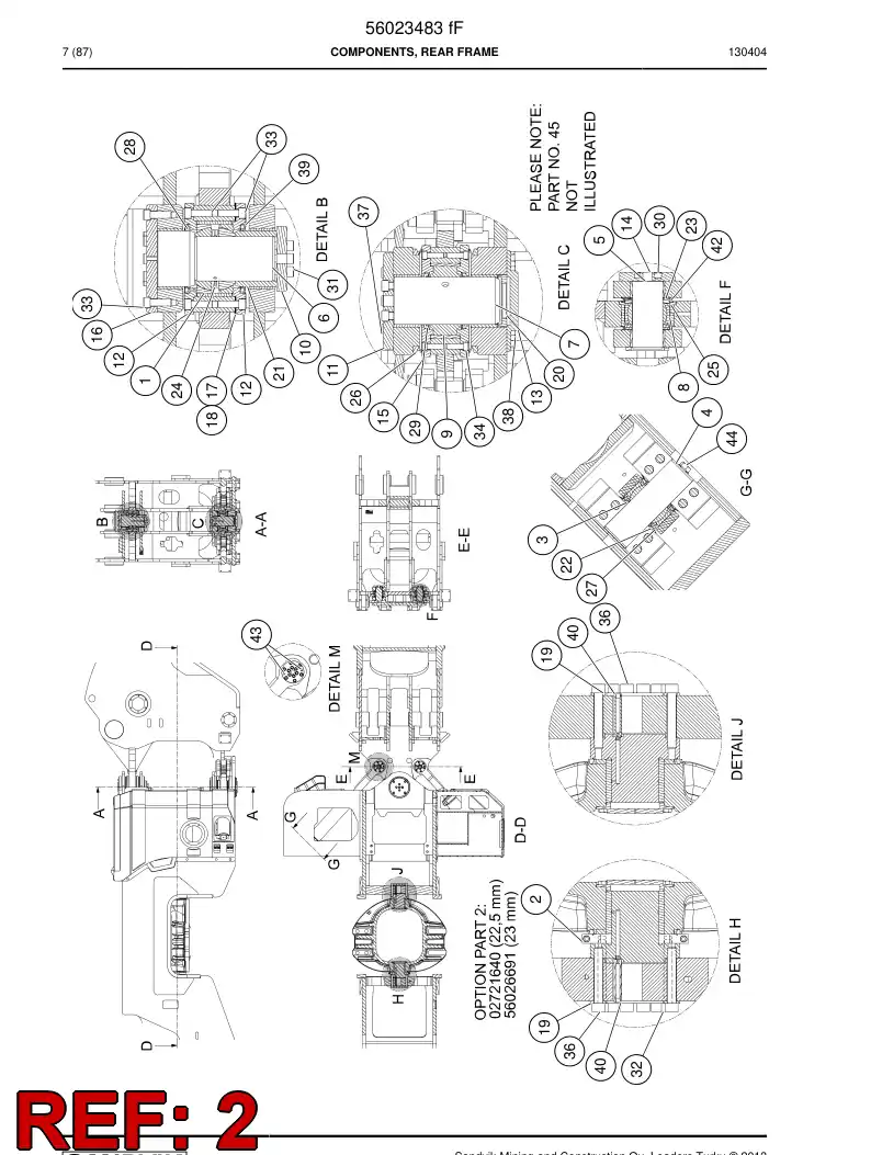 02726480 027 264 80 Flange - Sandvik Technical Drawing