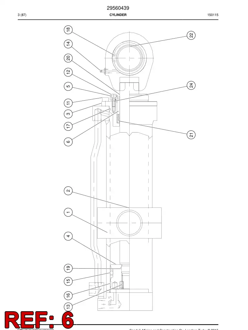 02773630 027 736 30 Bearing - Sandvik Technical Drawing