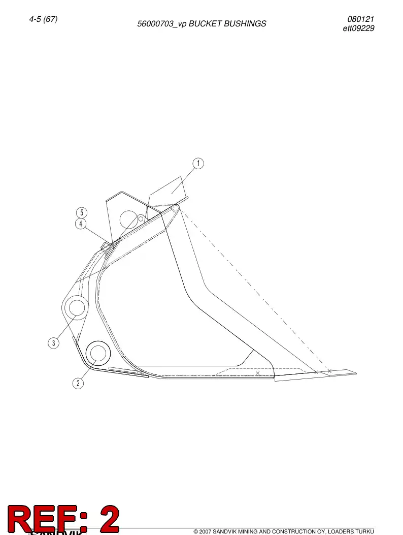 02792850 027 928 50 Bushing - Sandvik Technical Drawing