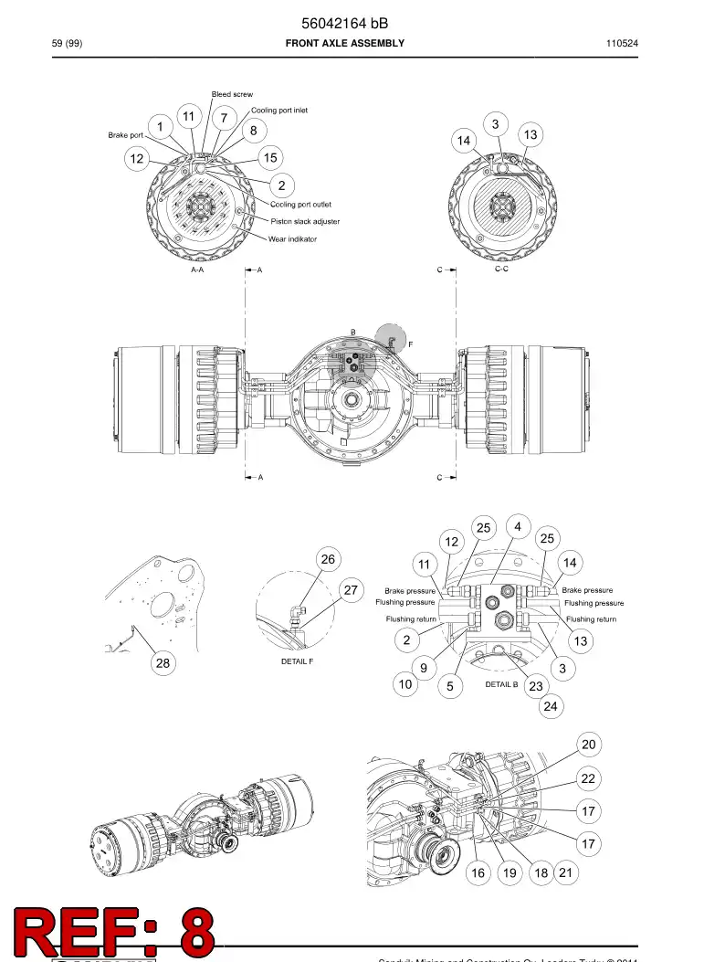 02798330 027 983 30 Spool - Sandvik Technical Drawing