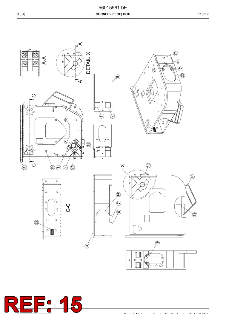 02799160 027 991 60 Connector - Sandvik Technical Drawing
