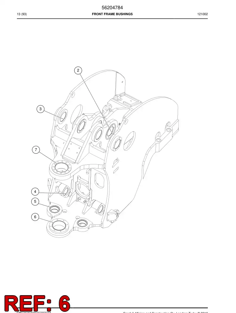 02808370 028 083 70 Bushing - Sandvik Technical Drawing