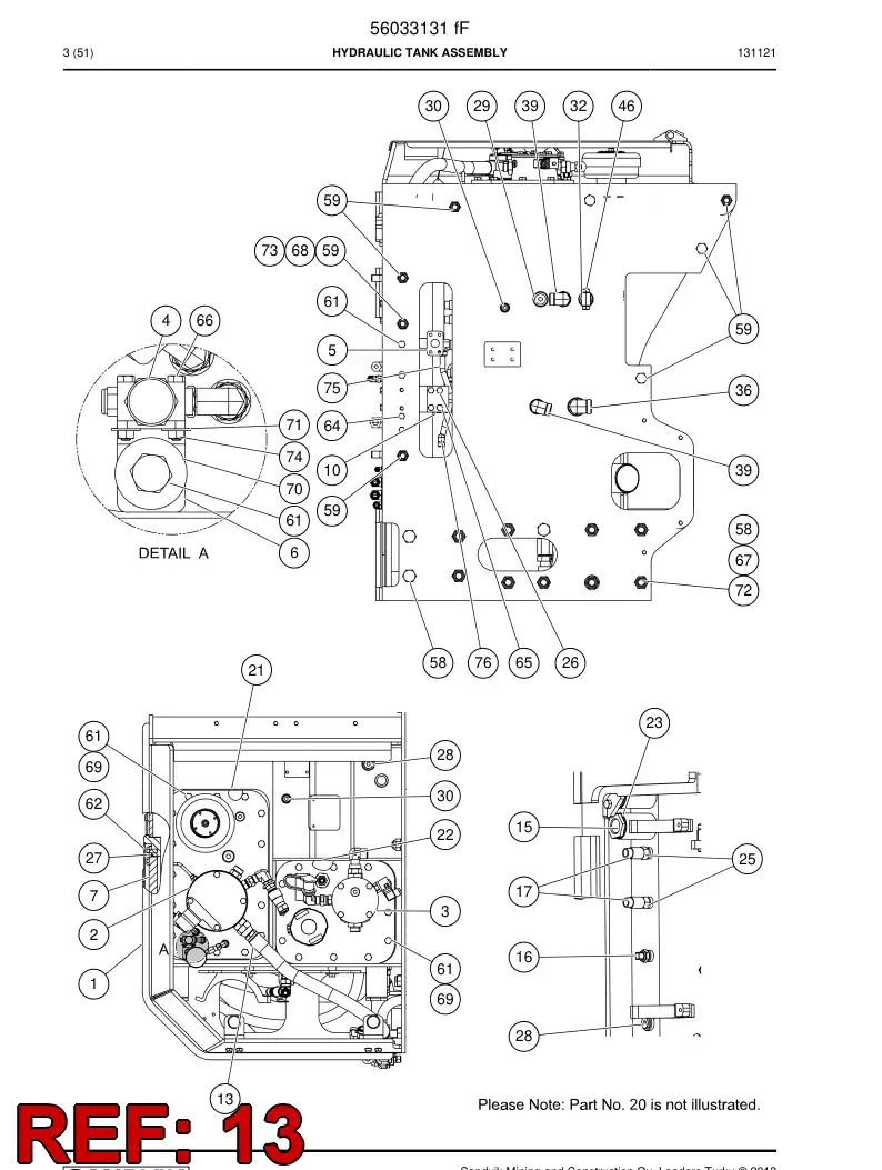 02824990 028 249 90 Hydraulic hose - Sandvik Technical Drawing