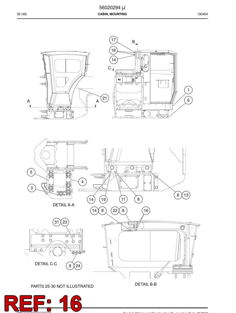 02829070 028 290 70 Damper - Sandvik Technical Drawing