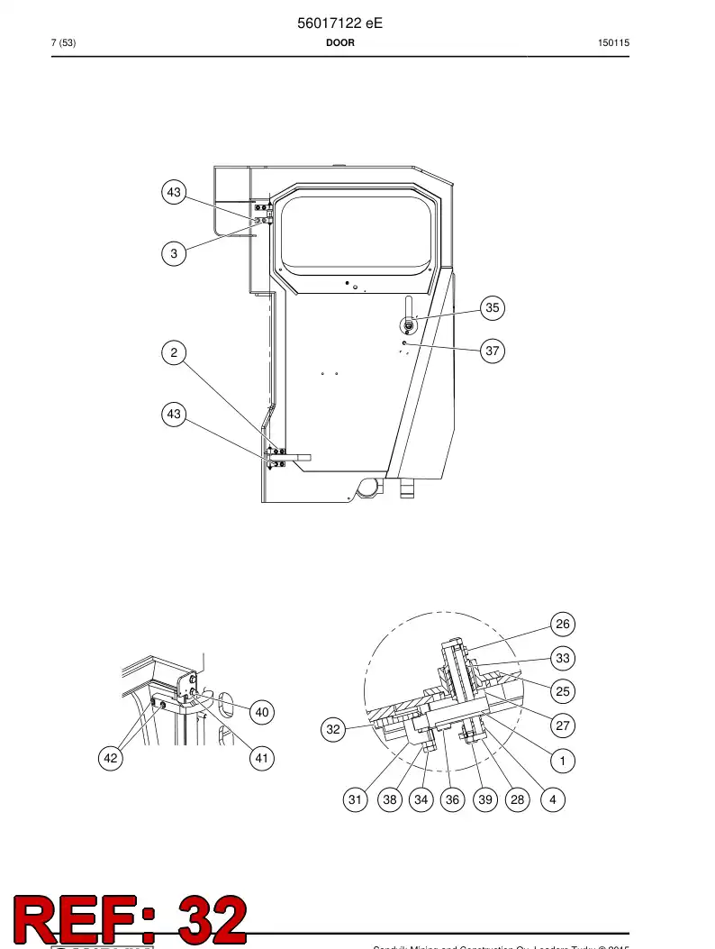 02836380 028 363 80 Plate - Sandvik Technical Drawing