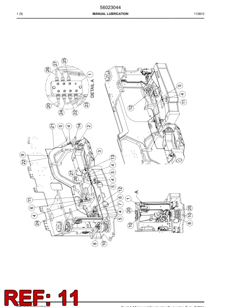 02839330 028 393 30 Hydraulic hose - Sandvik Technical Drawing