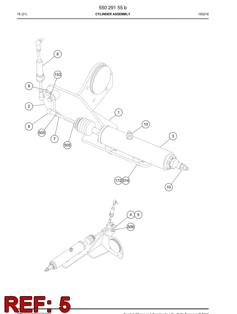 02850080 028 500 80 Bushing - Sandvik Technical Drawing
