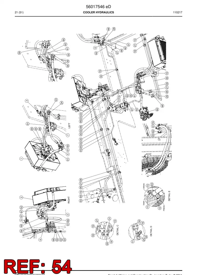 02852640 028 526 40 Hose, Hydraulic - Sandvik Technical Drawing