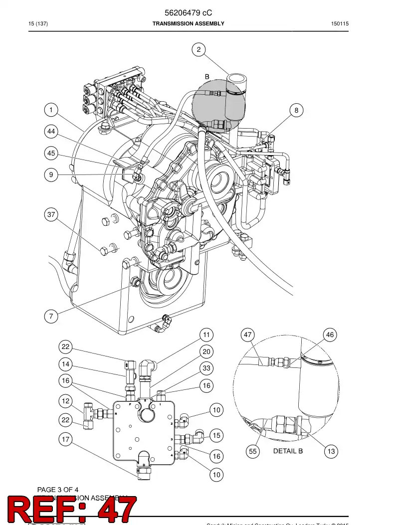 02852670 028 526 70 Hose, Hydraulic - Sandvik Technical Drawing