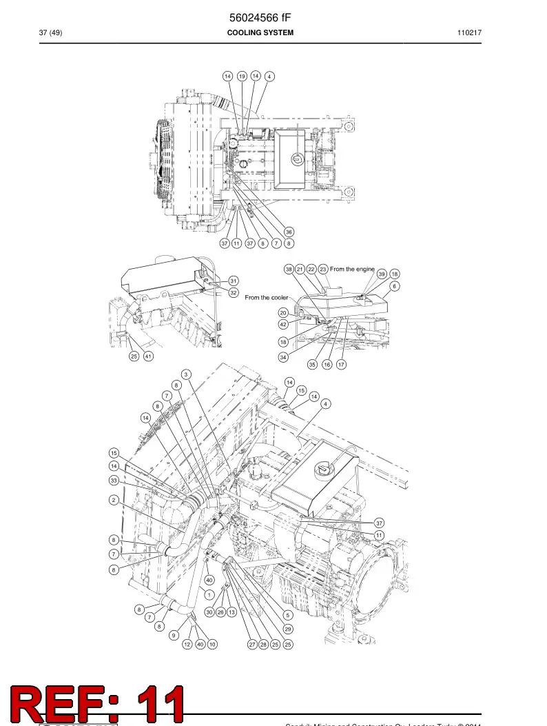 02860450 028 604 50 Hose, Water - Sandvik Technical Drawing