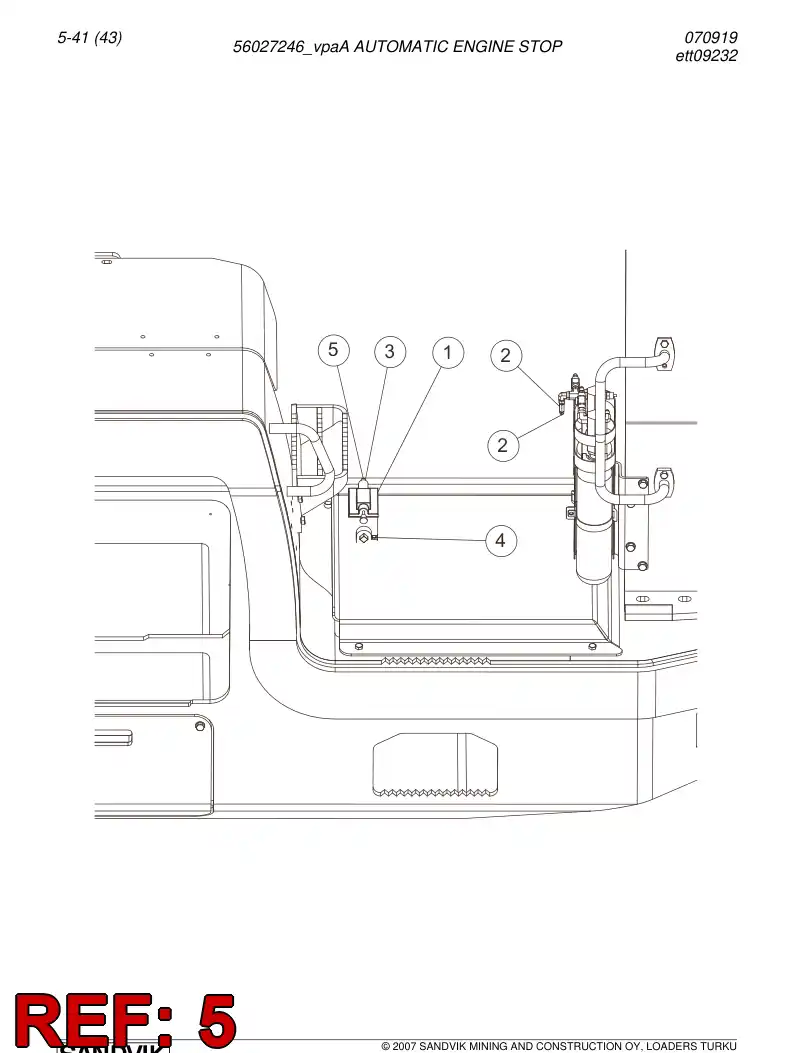 02861520 028 615 20 Hose - Sandvik Technical Drawing