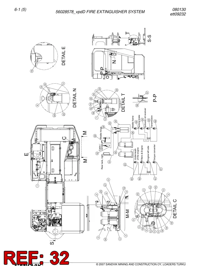 02861680 028 616 80 Hose - Sandvik Technical Drawing