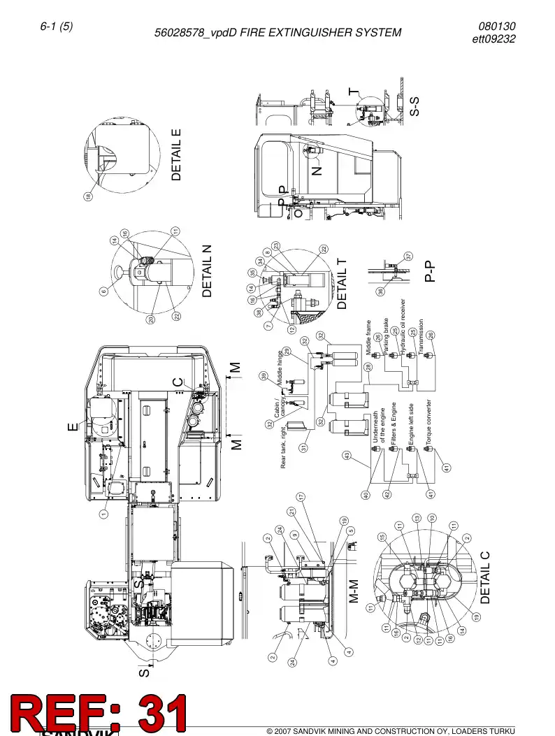 02861690 028 616 90 Hose - Sandvik Technical Drawing