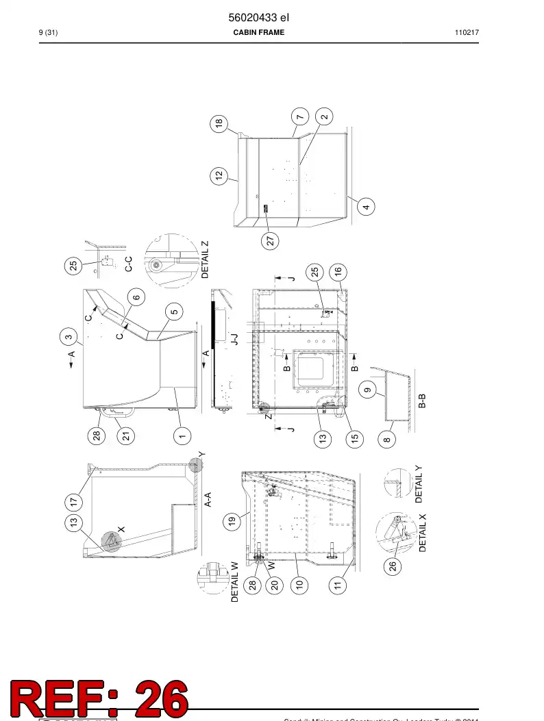 02862440 028 624 40 Plate - Sandvik Technical Drawing