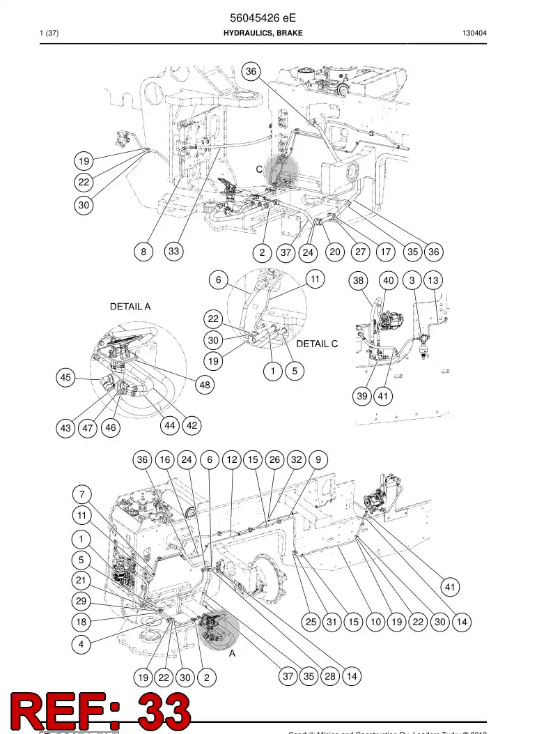 02865160 028 651 60 Hose, Hydraulic - Sandvik Technical Drawing
