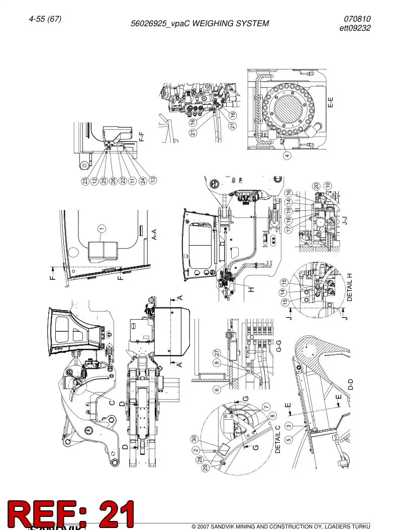 02867390 028 673 90 Hydraulic hose - Sandvik Technical Drawing