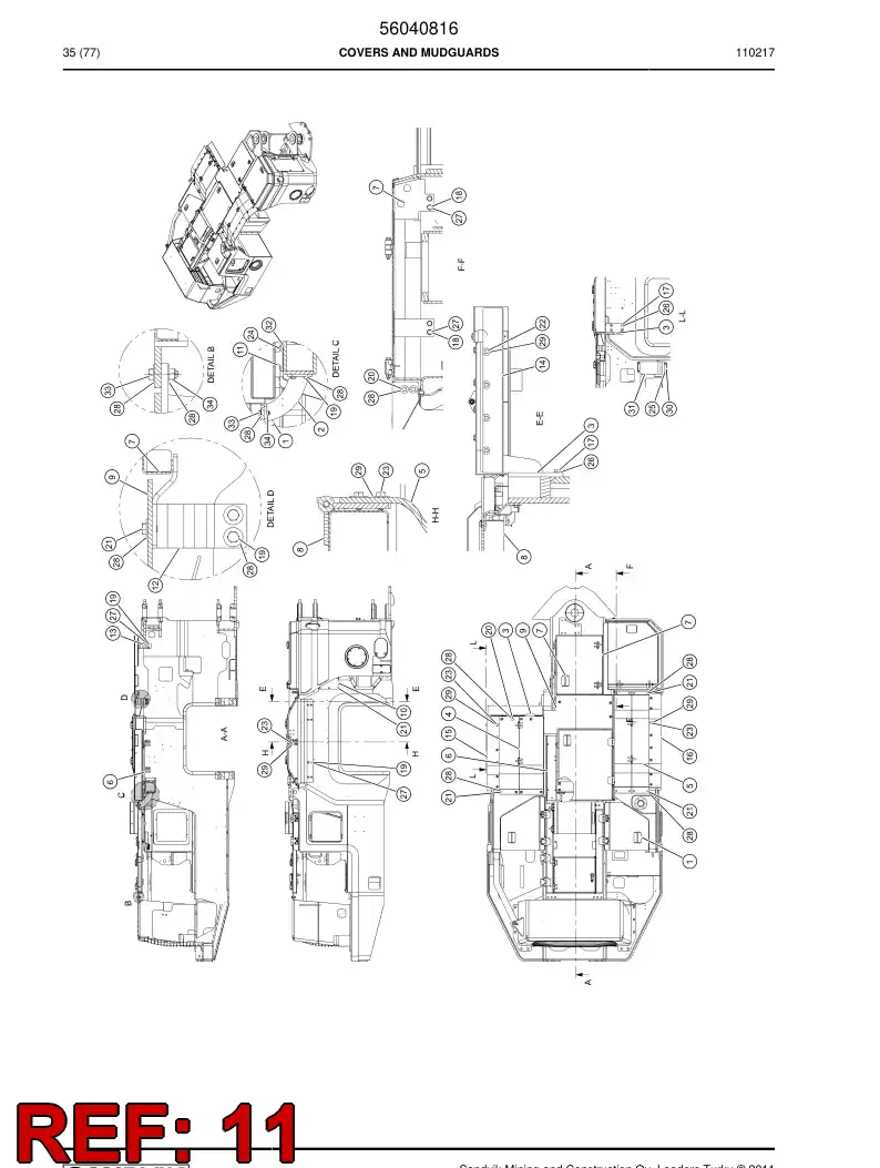 02868040 028 680 40 Damper - Sandvik Technical Drawing