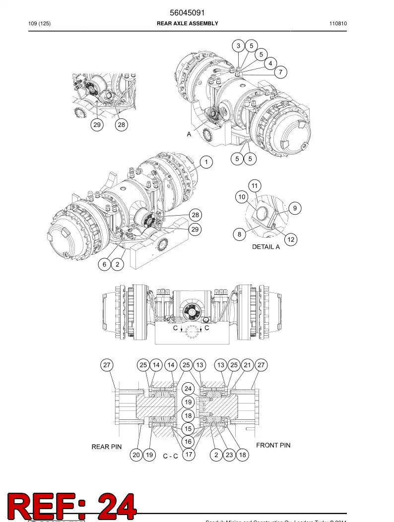 02869870 028 698 70 Flange - Sandvik Technical Drawing