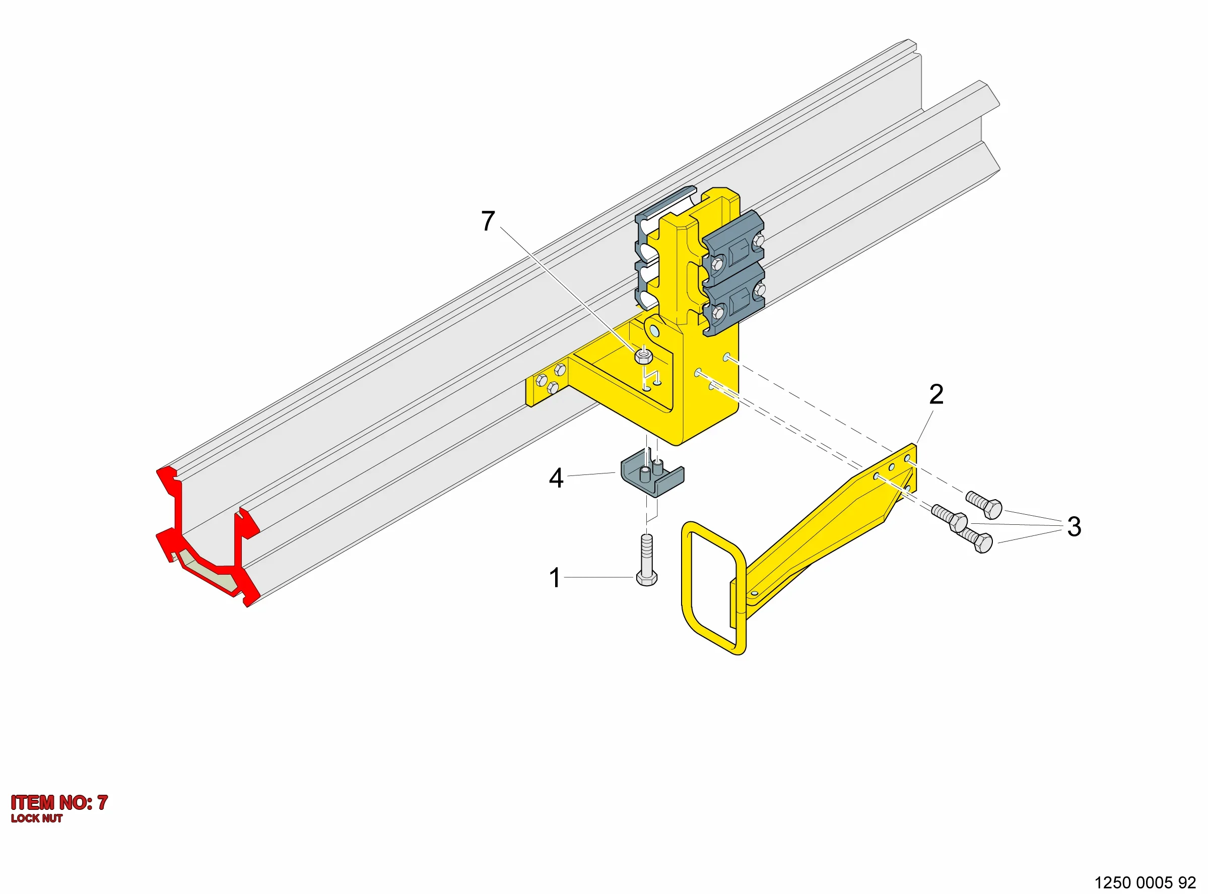 0291 1128 18 LOCK NUT - Technical Drawing