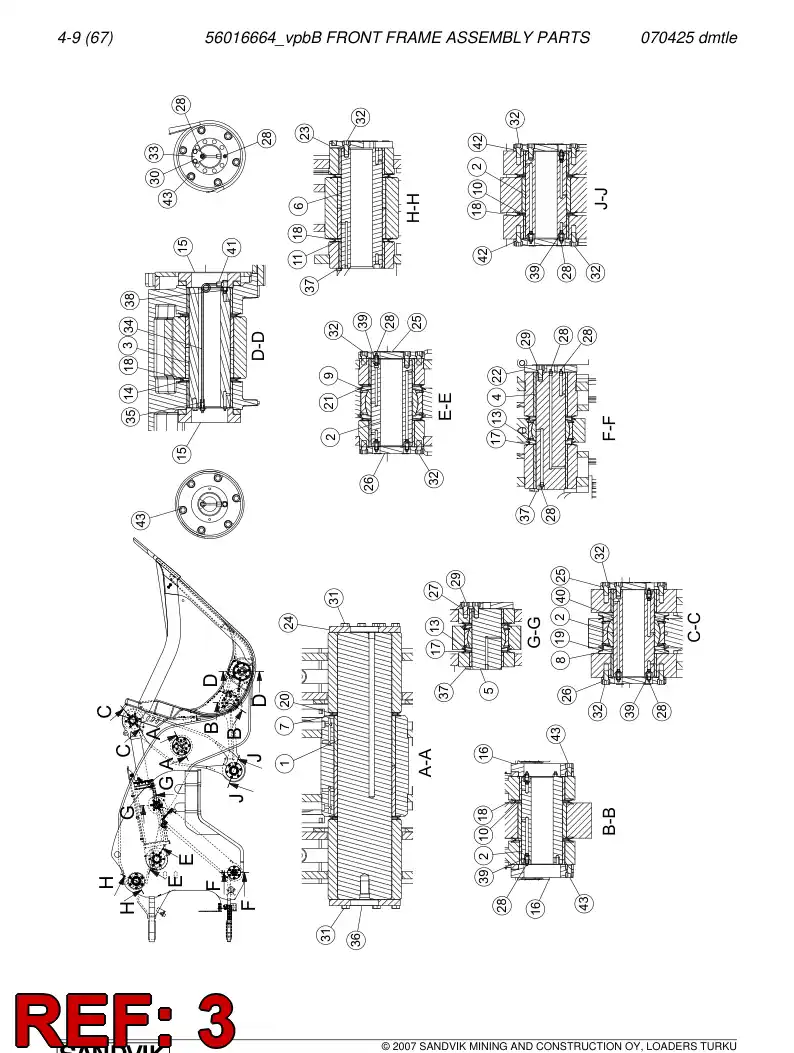 02943090 029 430 90 Clevis pin - Sandvik Technical Drawing