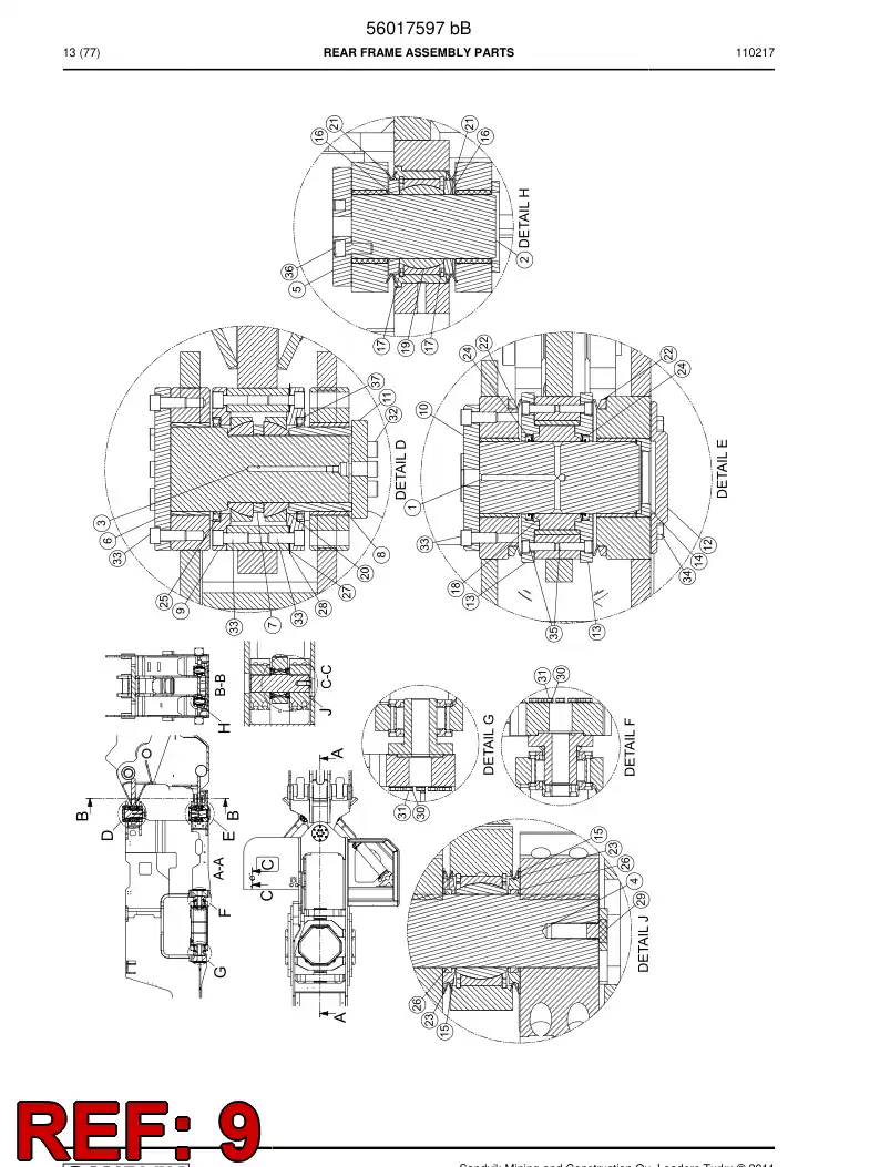 02943710 029 437 10 Cover - Sandvik Technical Drawing