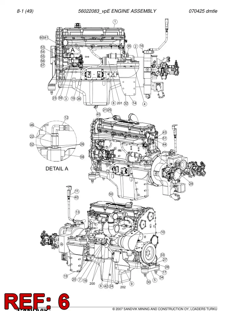 02952780 029 527 80 Filling pipe - Sandvik Technical Drawing