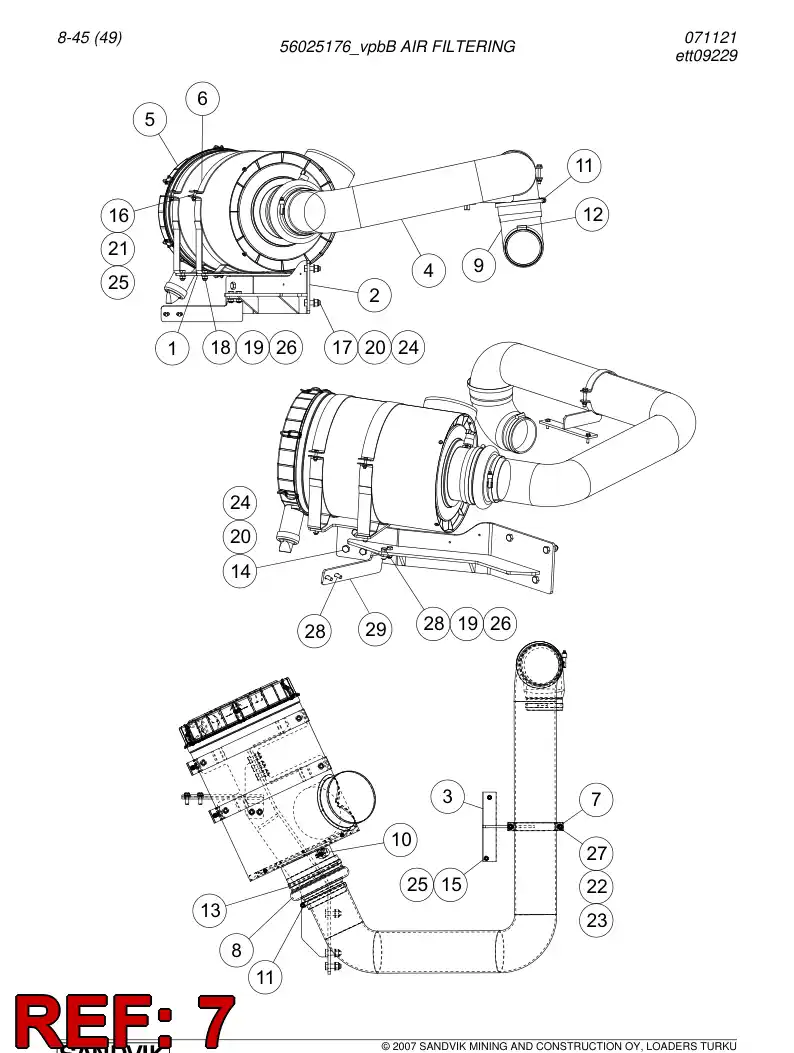 02952790 029 527 90 Band - Sandvik Technical Drawing