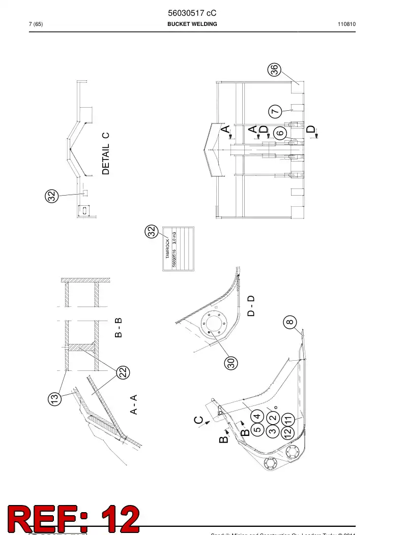 02962390 029 623 90 Elbow support - Sandvik Technical Drawing