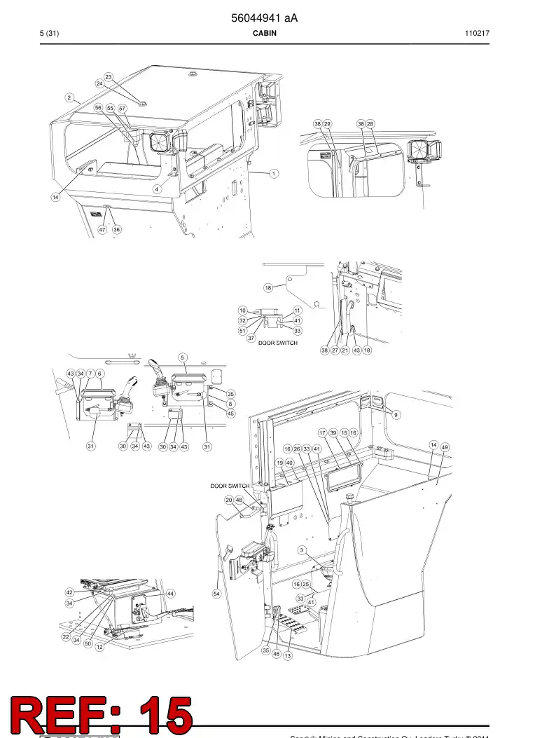 02982530 029 825 30 Lift plate - Sandvik Technical Drawing