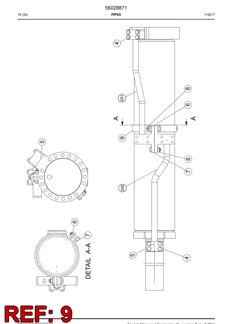 02987470 029 874 70 Strap, Metal - Sandvik Technical Drawing