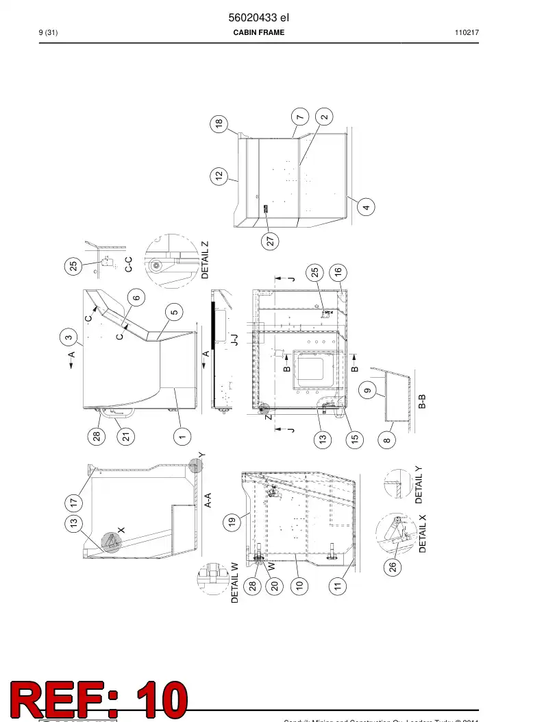 02993360 029 933 60 Side plate - Sandvik Technical Drawing