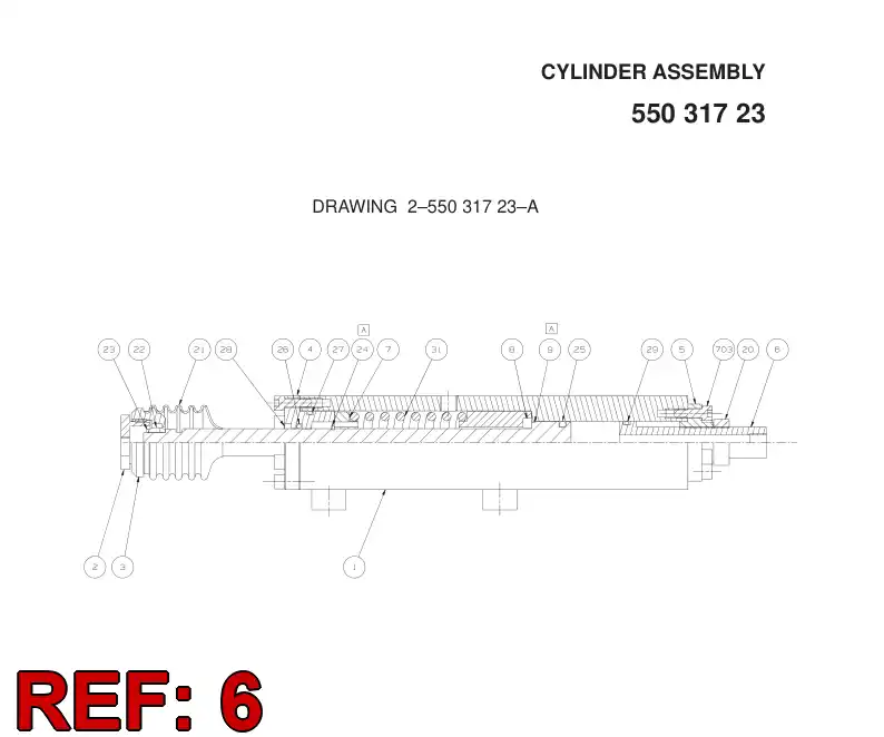 02996460 029 964 60 PISTON - Sandvik Technical Drawing