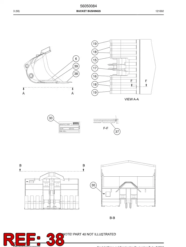 02996600 029 966 00 Cutting plate - Sandvik Technical Drawing