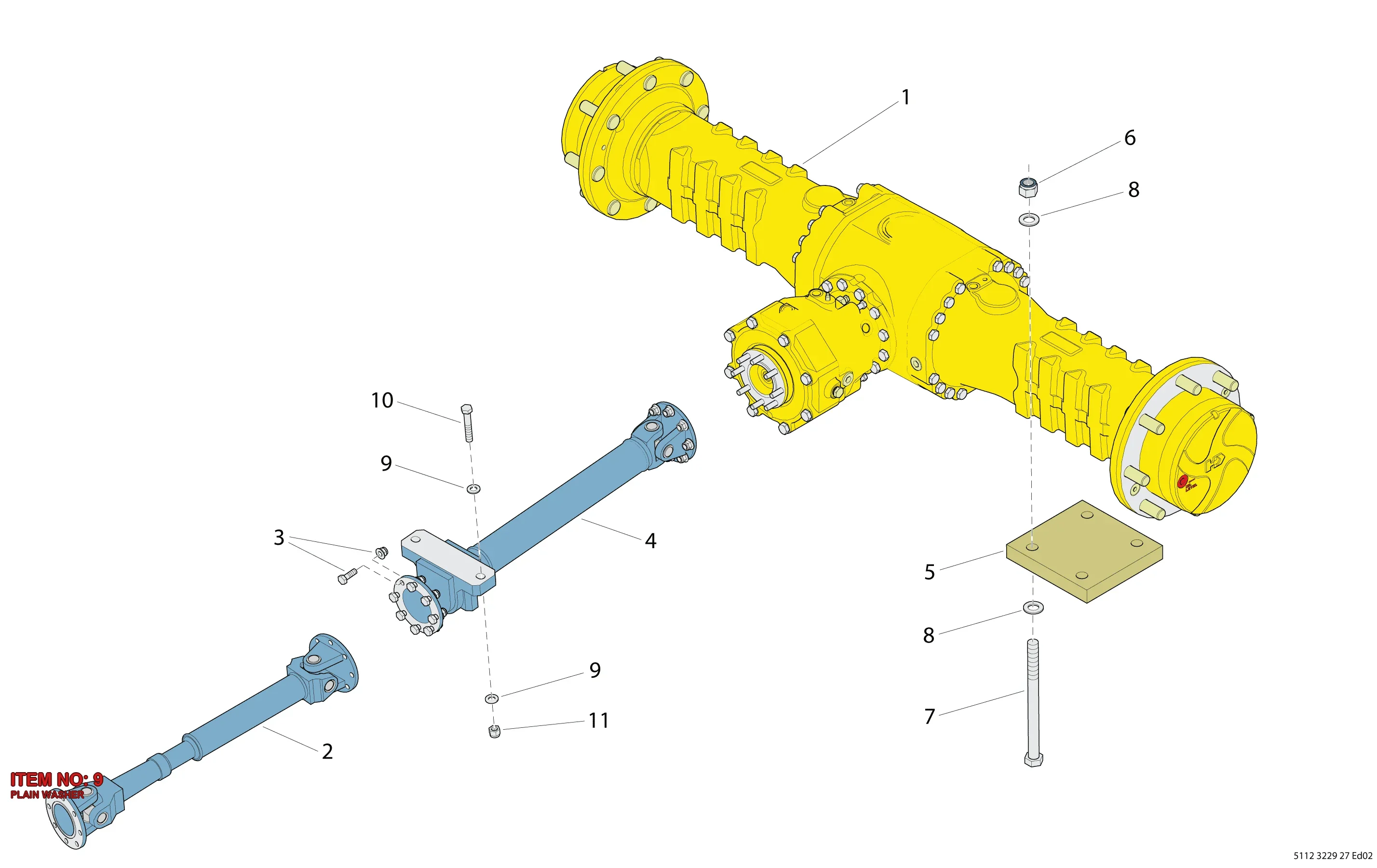 0300 0274 11 PLAIN WASHER - Technical Drawing