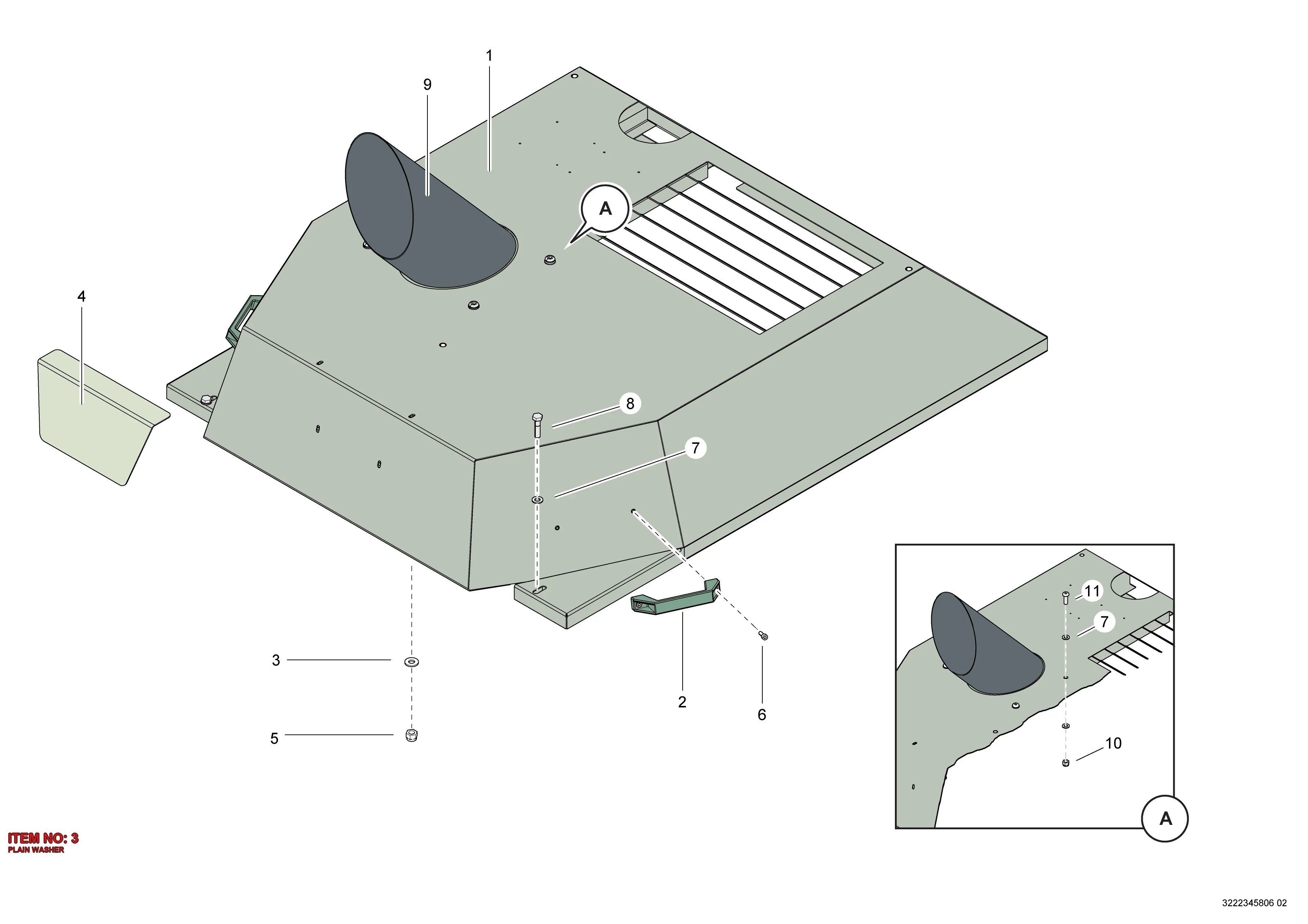 0300 0274 32 PLAIN WASHER - Technical Drawing