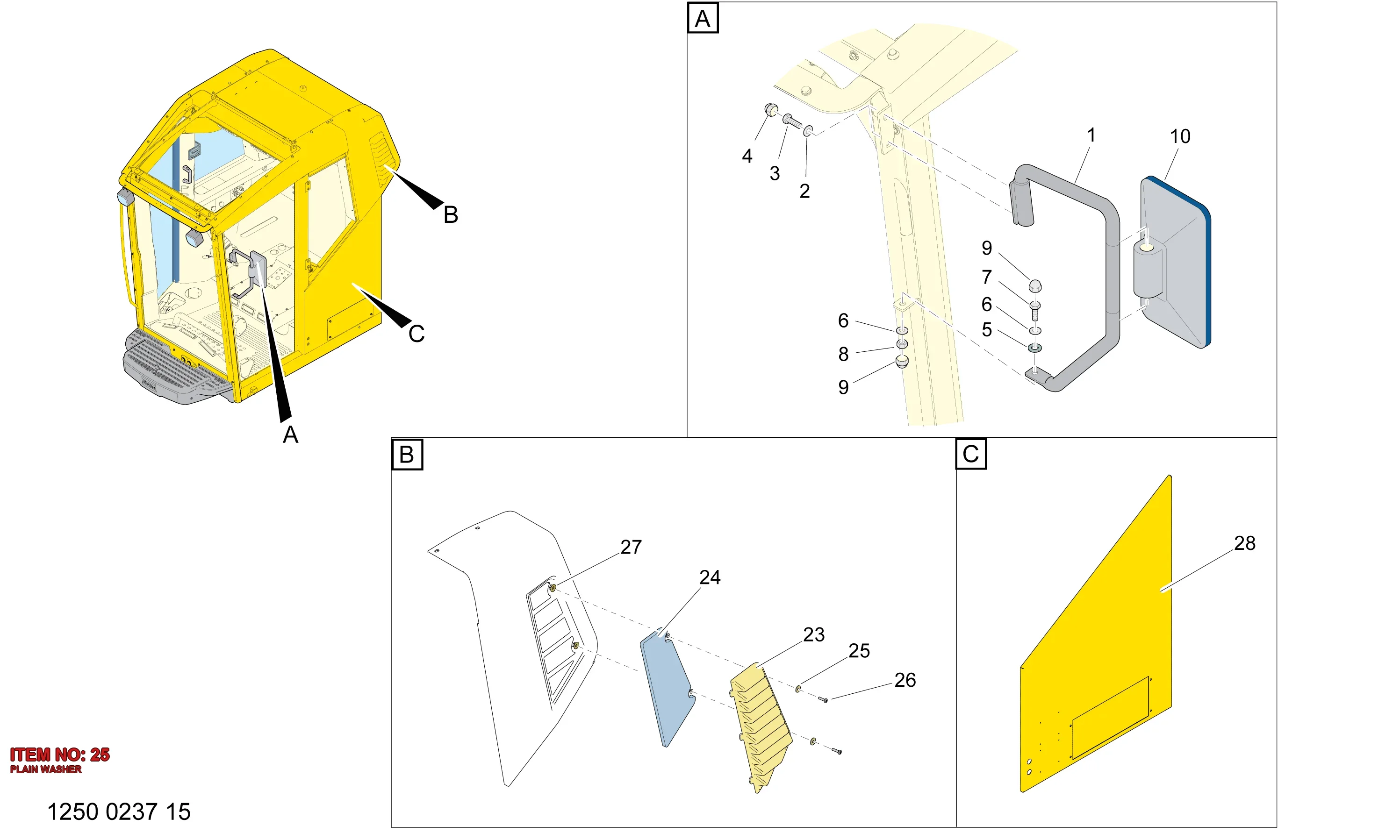 0300 0274 70 PLAIN WASHER - Technical Drawing