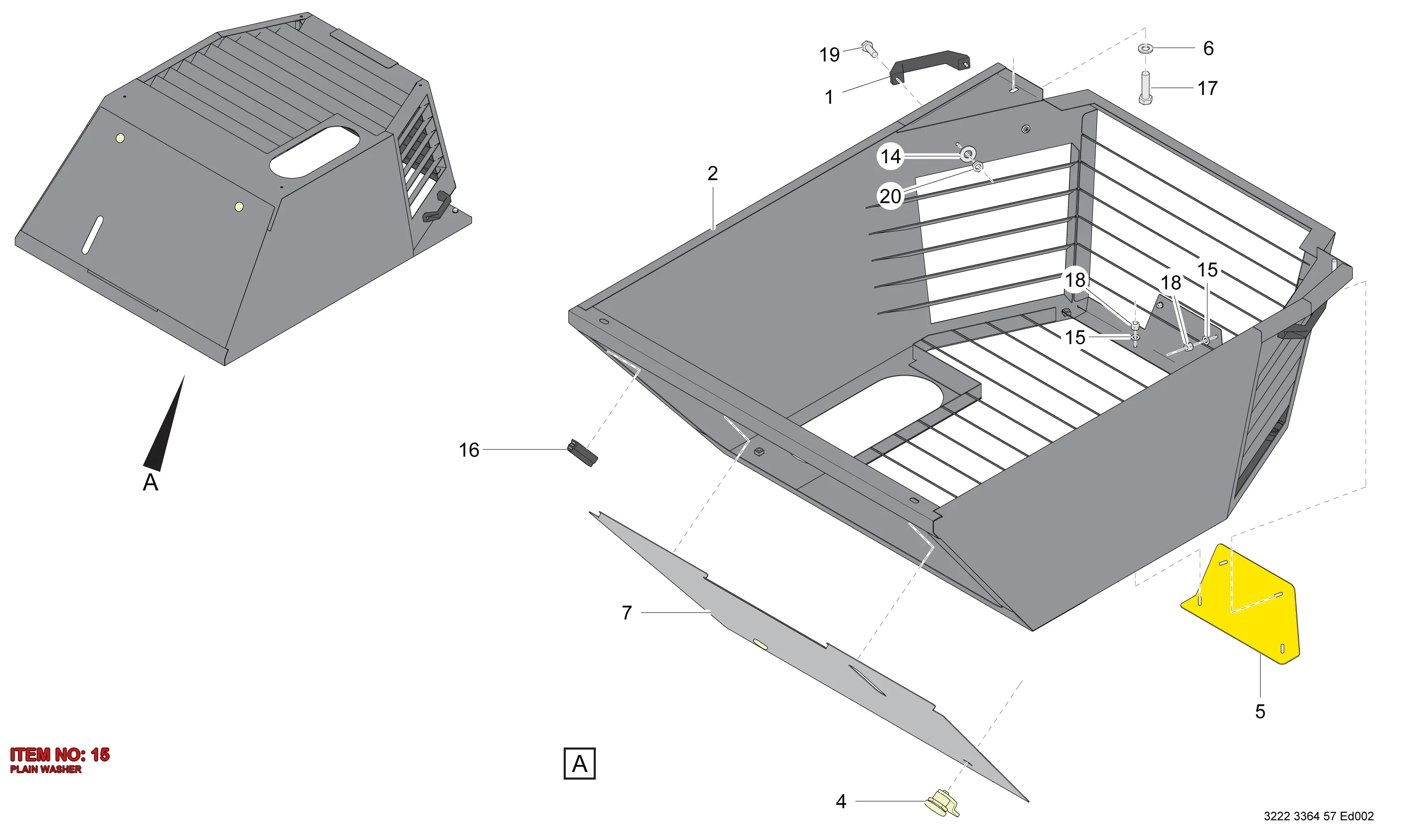 0300 0274 73 PLAIN WASHER - Technical Drawing