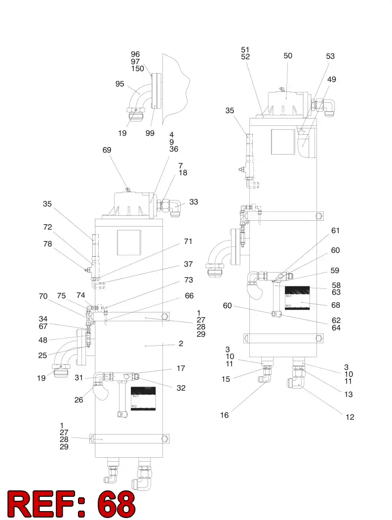 03269468 032 694 68 OIL STICKER - Sandvik Technical Drawing