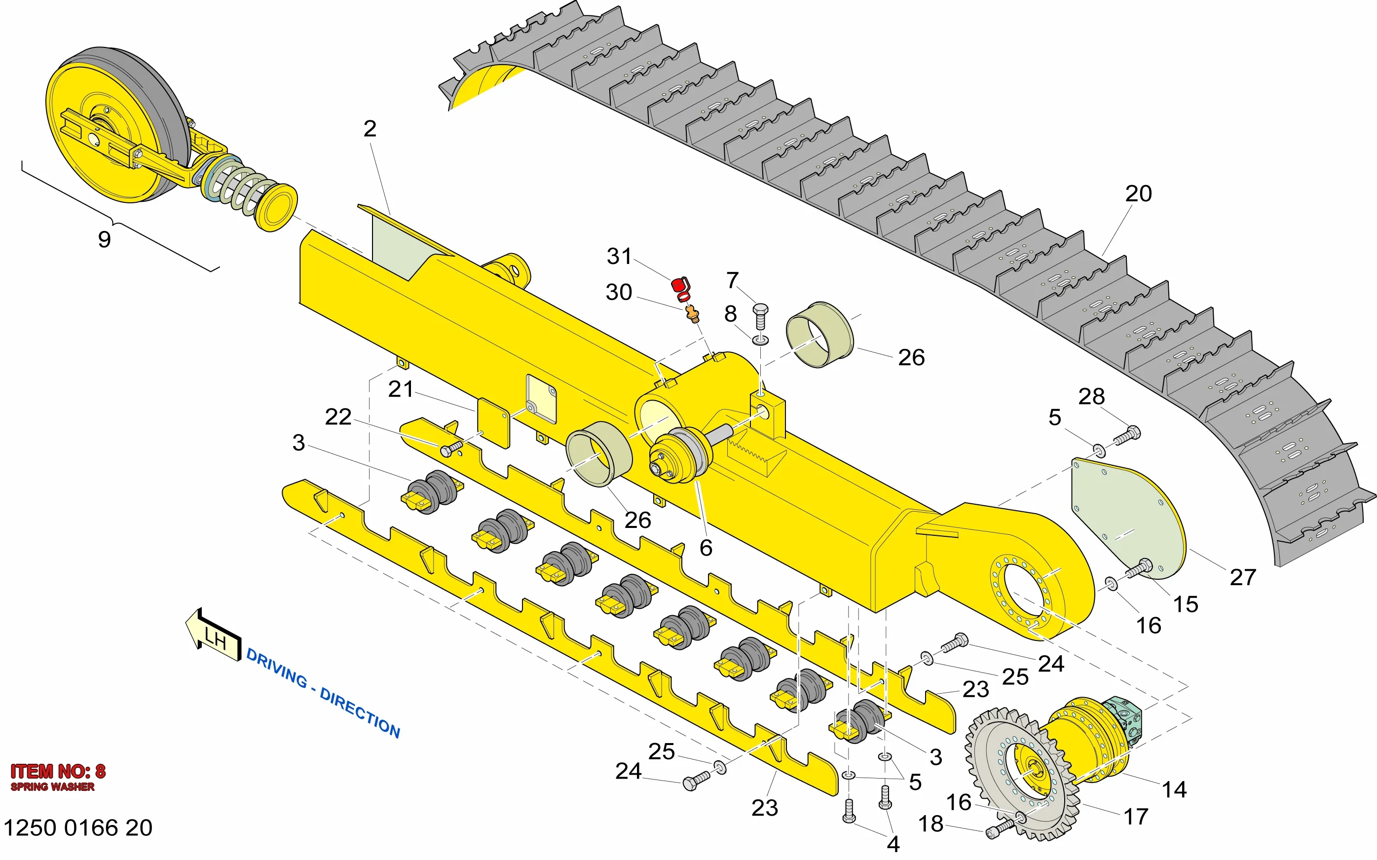0333 2143 00 SPRING WASHER - Technical Drawing
