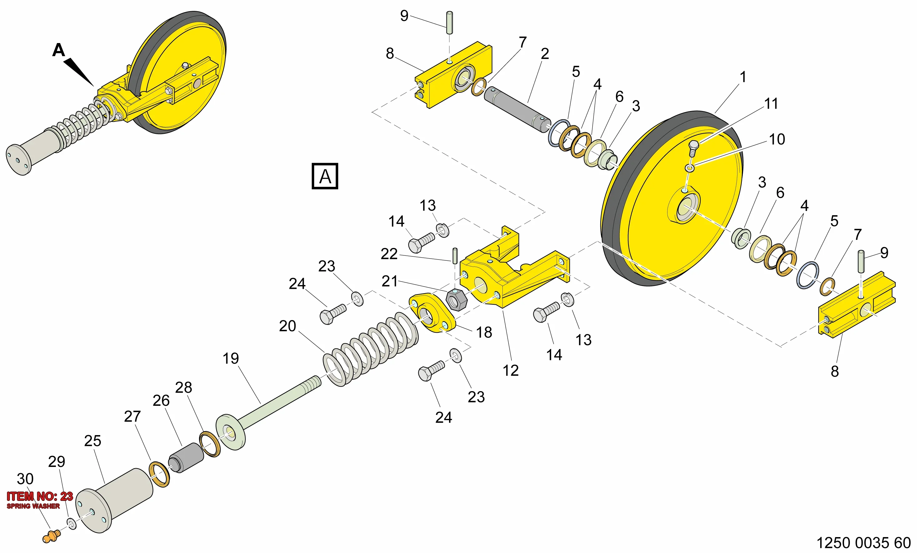 0333 2243 00 SPRING WASHER - Technical Drawing