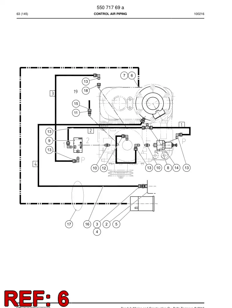 03340308a 033 403 08a Bushing - Sandvik Technical Drawing