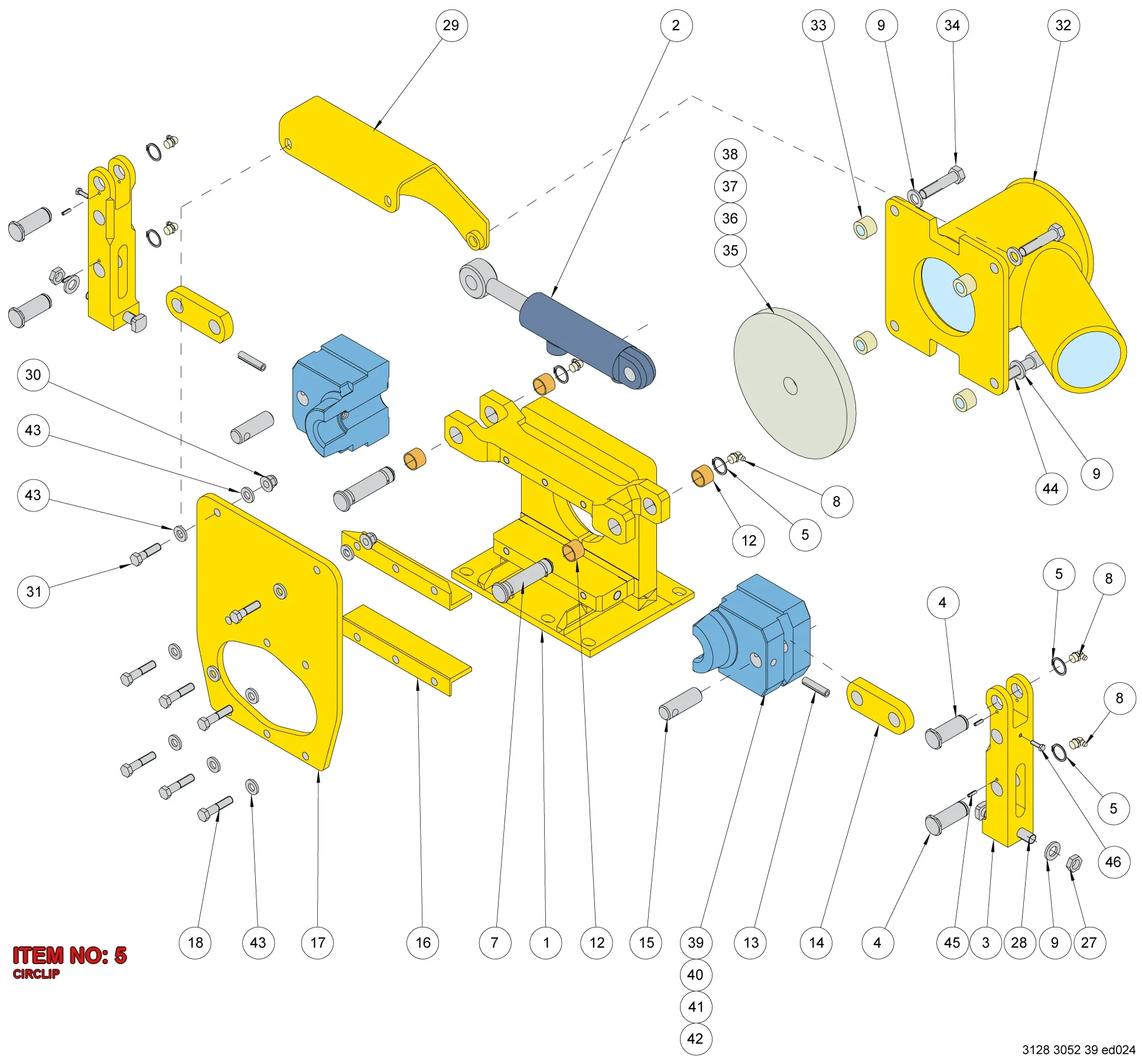 0335 1127 00 CIRCLIP - Technical Drawing