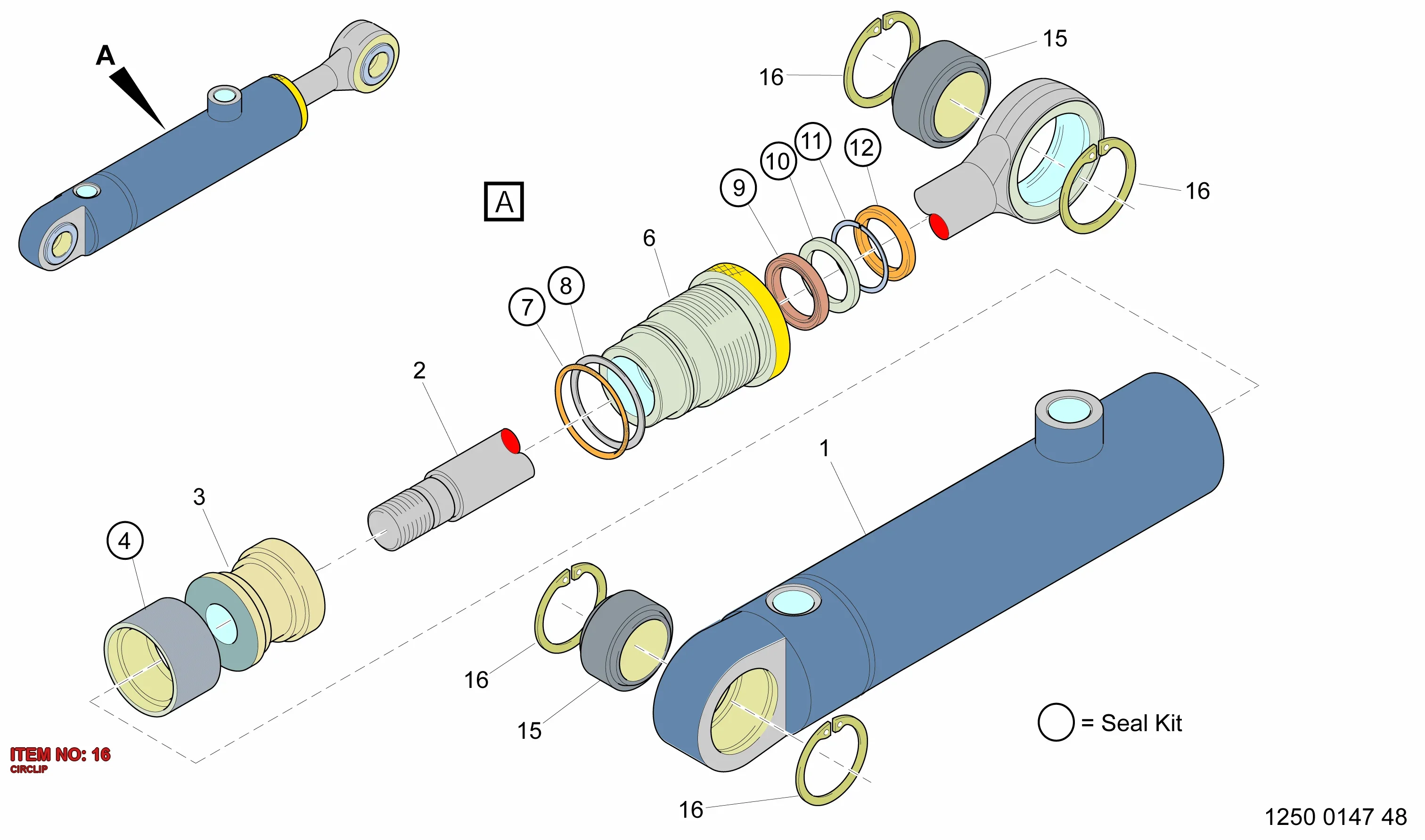 0335 2124 02 CIRCLIP - Technical Drawing