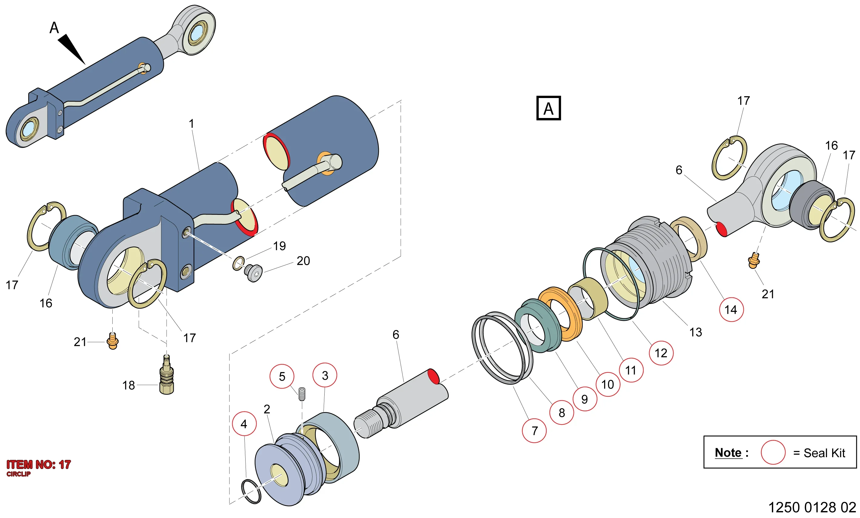 0335 2158 00 CIRCLIP - Technical Drawing