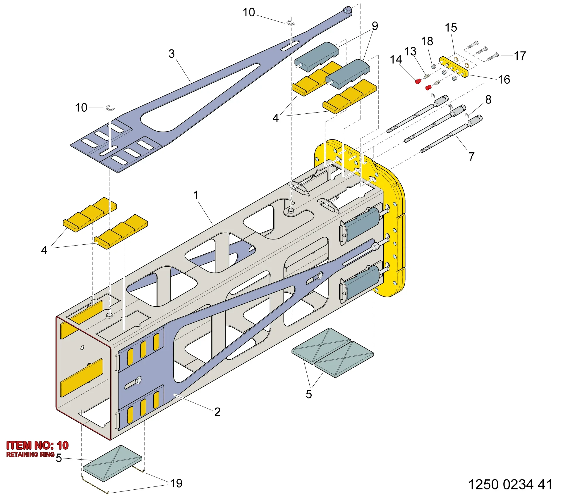 0335 3113 00 RETAINING RING - Technical Drawing