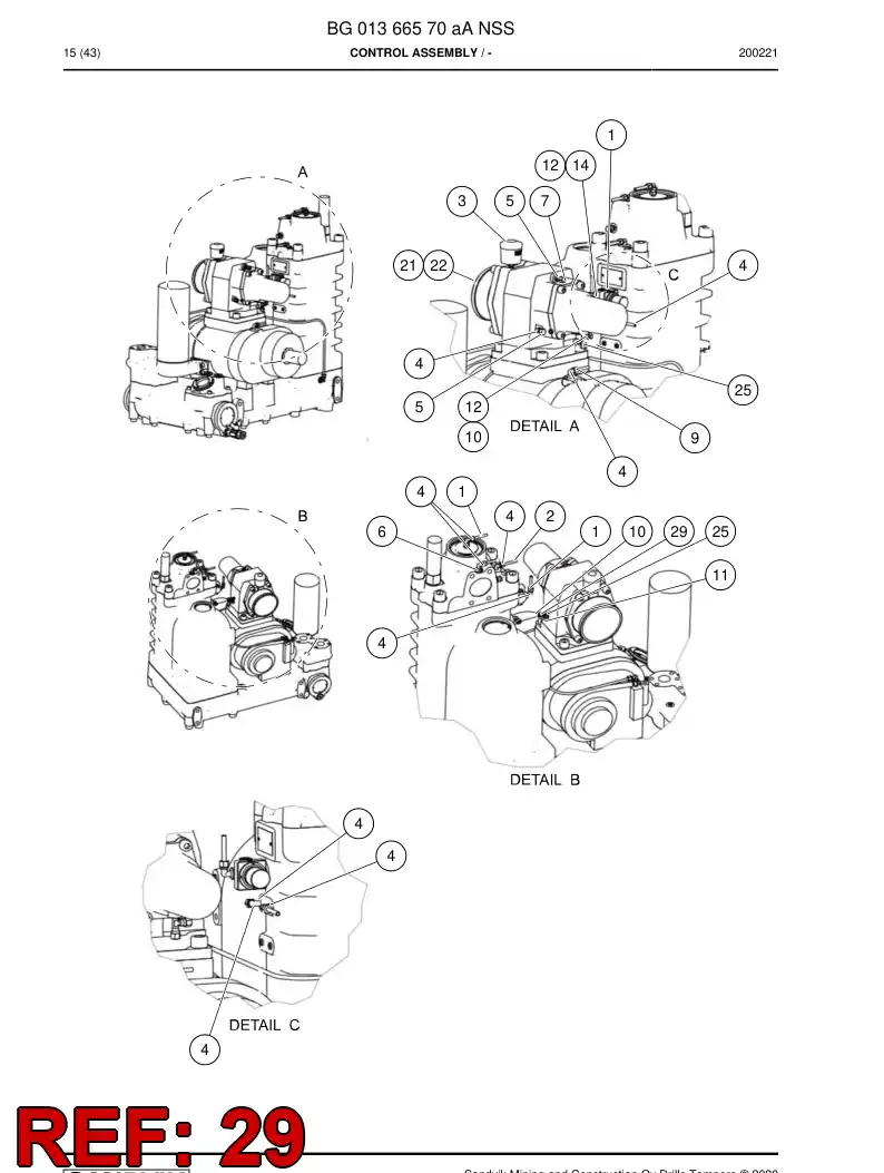 03364708 033 647 08 ADAPTER - Sandvik Technical Drawing