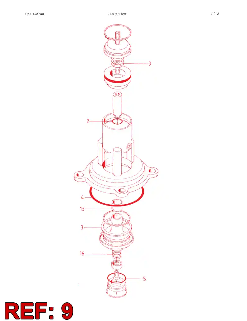 03397308 033 973 08 SPRING - Sandvik Technical Drawing